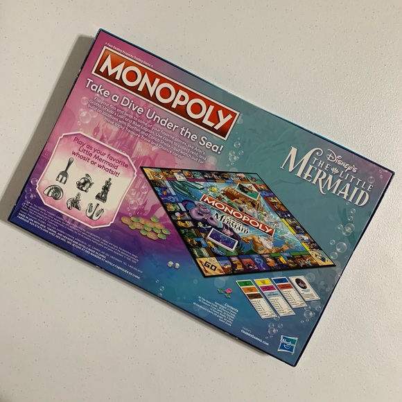 Monopoly®: Disney The Little Mermaid Edition Board Game-New - Picture 4 of 8